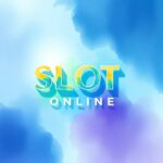 Delicate watercolor painting of SLOT ONLINE, volumetric lighting, cool colors, translucent washes, fluid brushstrokes, blues, greens, purples